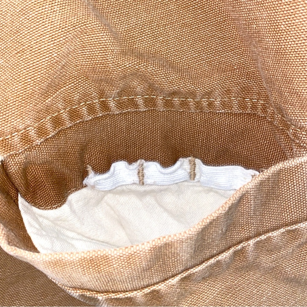 VTG Carhartt Duck Canvas Vest Jacket Sherpa Lined Adult Large TALON ZIP - Picture 5 of 5